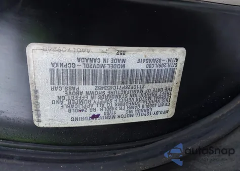 2001 Toyota Camry Solara Sle V6 z USA, uszkodzony, nr VIN 2T1CF28P71C453452